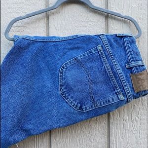 Distressed High-Waisted Mom Jeans